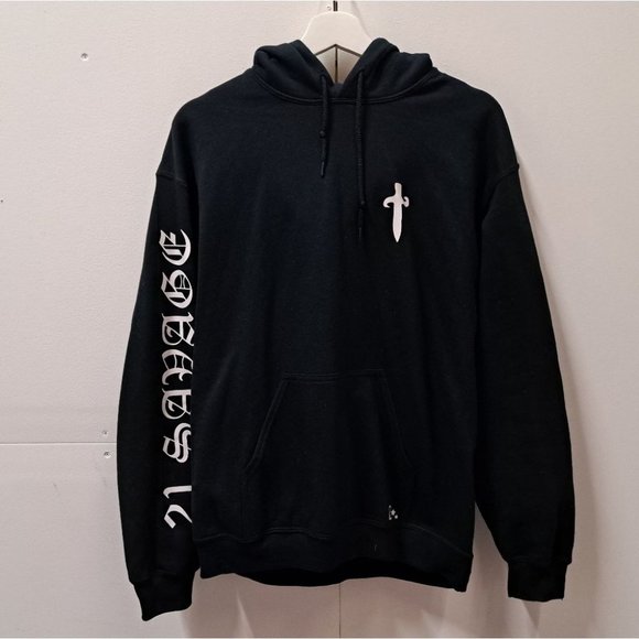 Gildan Mens Sweater Hoodie 21 Savage British Rapper Hip Hop Music Concert Medium - Picture 1 of 6